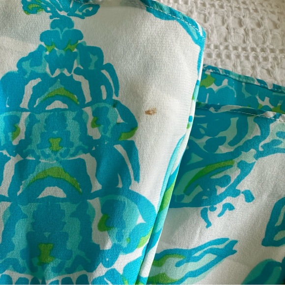 Lilly Pulitzer Whistler Silk Dress in Gold Digger Print size 00 - Picture 8 of 8